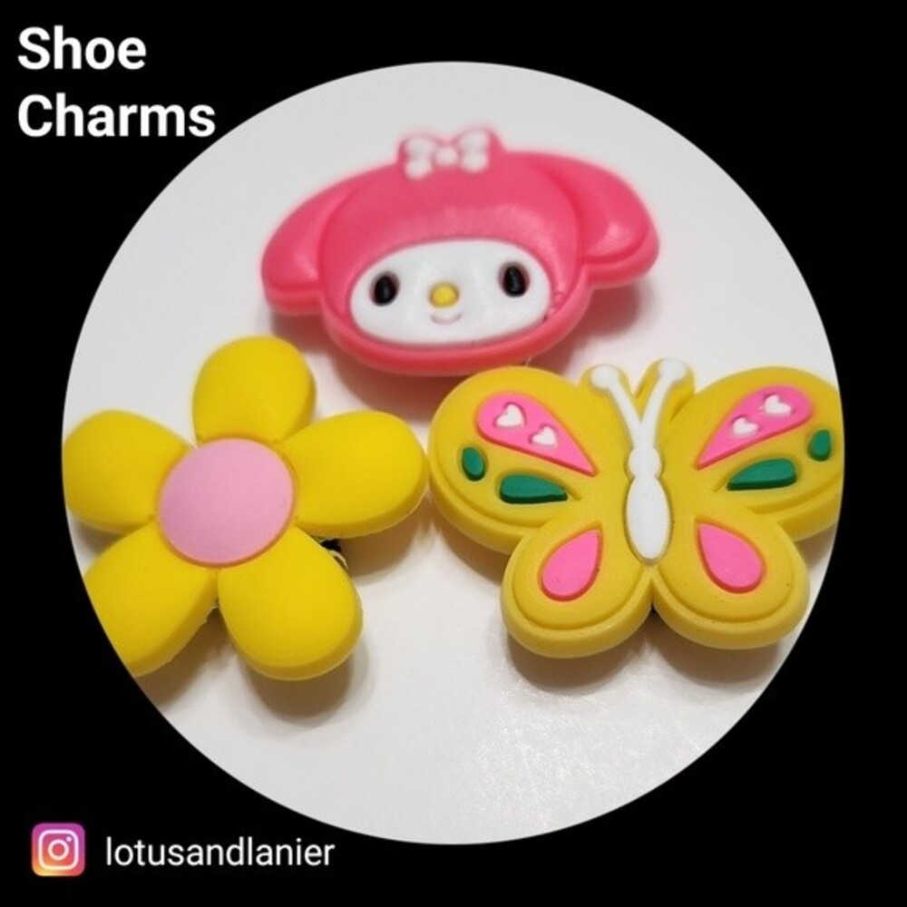 Shoe Charms " My Melody" Charms Set of 3